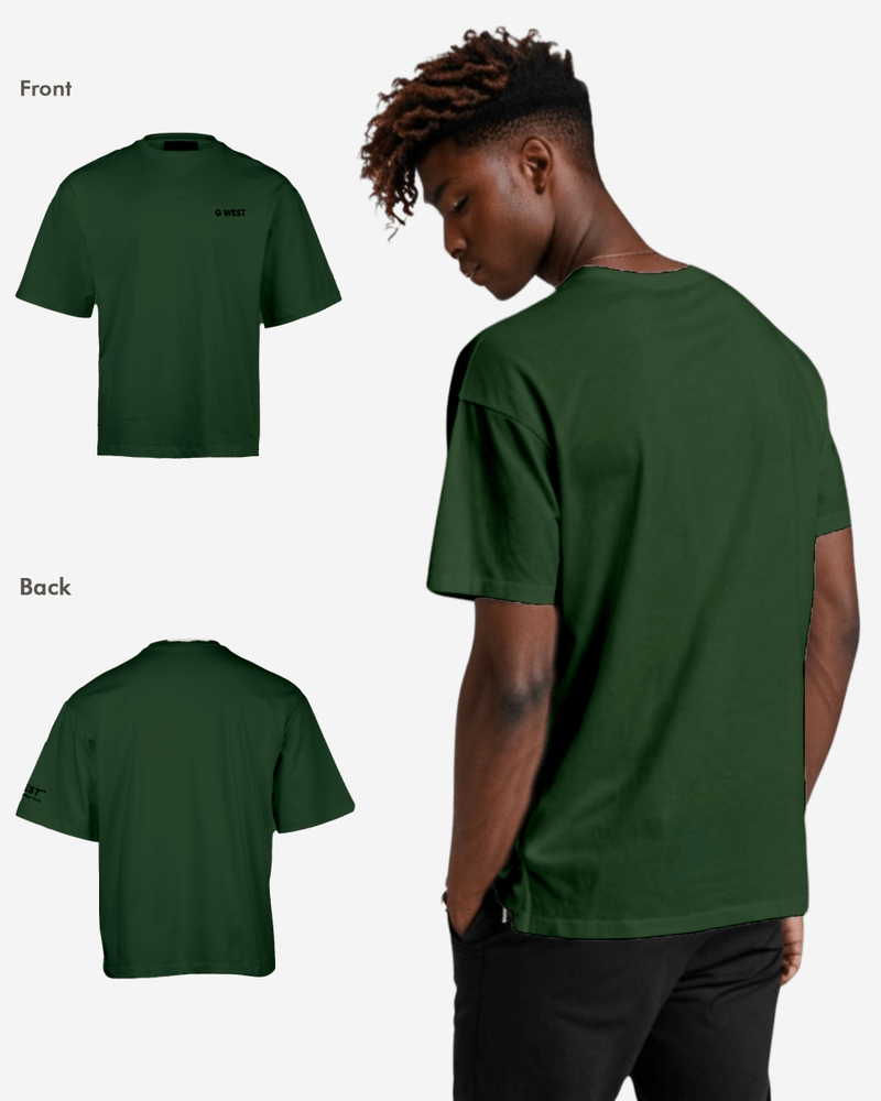 G WEST MENS LOGO KEEP DRY OVERSIZED TEE