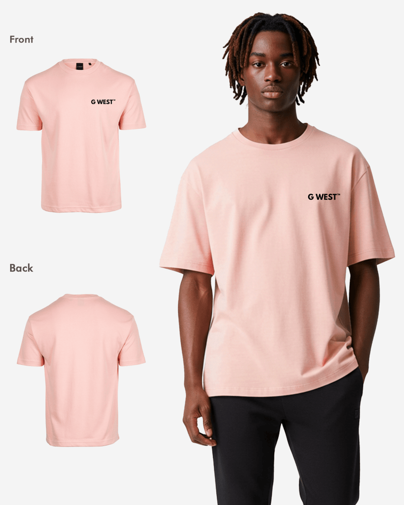 G WEST MENS LOGO KEEP DRY OVERSIZED TEE