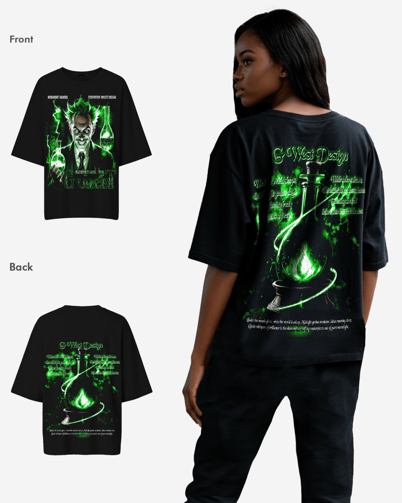 G West Midnight Genius Premium Oversized Tee -WOMEN