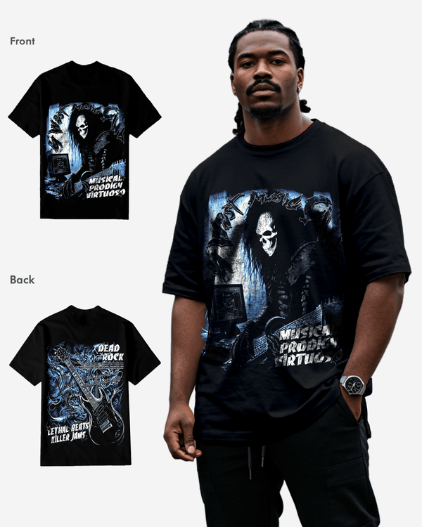 G West Musical Prodigy Virtuoso Black Tee Big and Tall