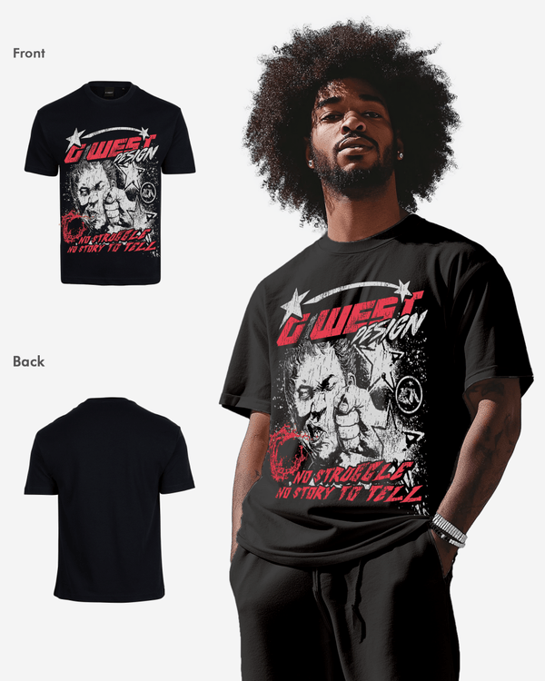 G West No Struggle No Story Oversized Tee