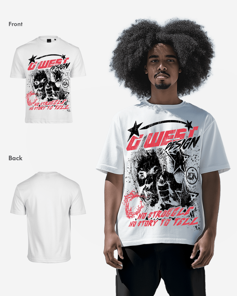 G West No Struggle No Story Oversized Tee