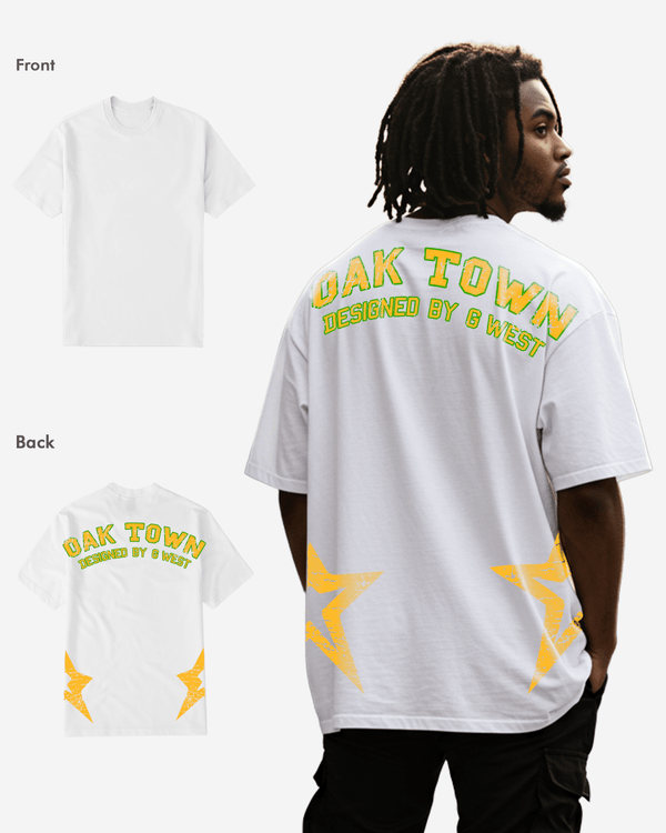 G West Oak Town White tee Big and Tall