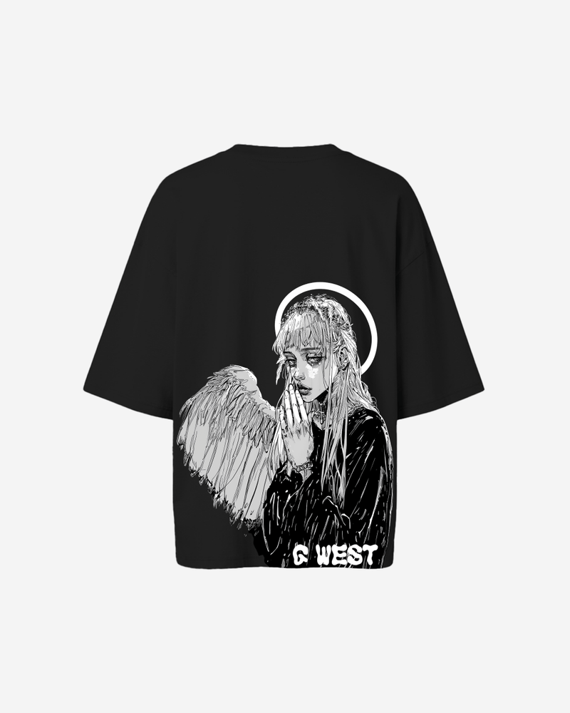 G West Oversized Angel Girl Tee -WOMEN