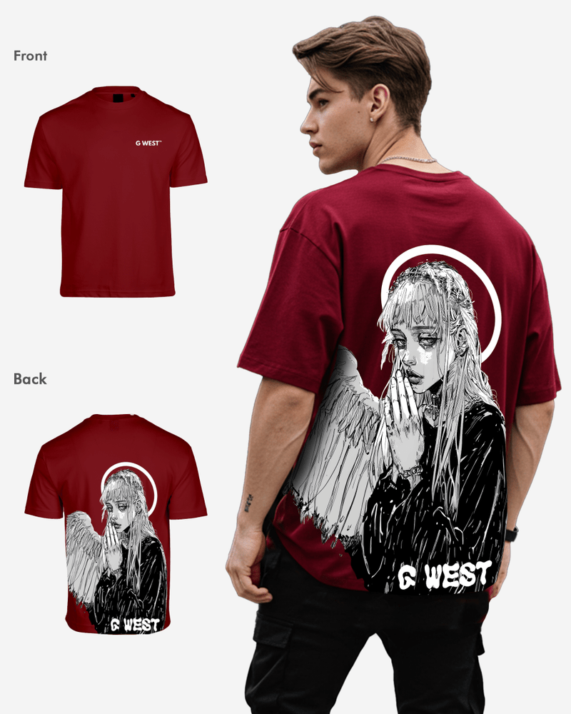 G West Oversized Angel Girl Tee