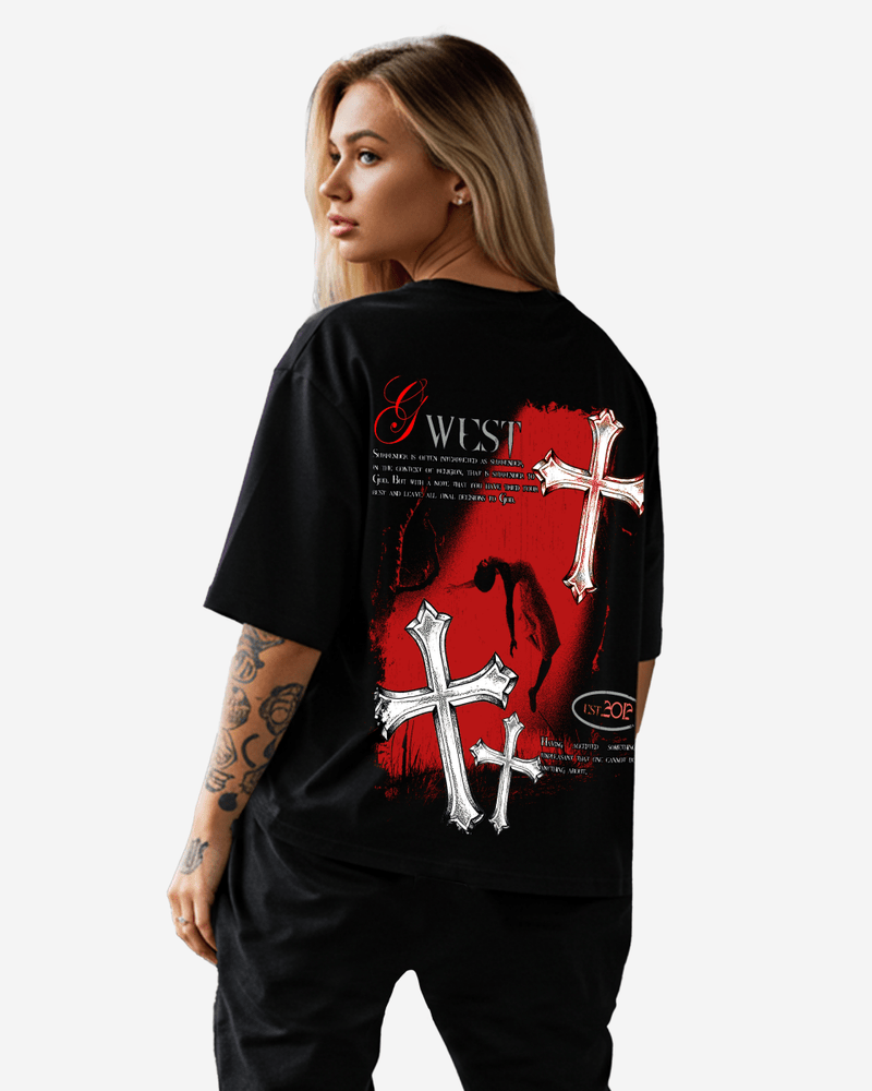 G West Oversized Ascending Soul Life Style Tee Style -WOMEN