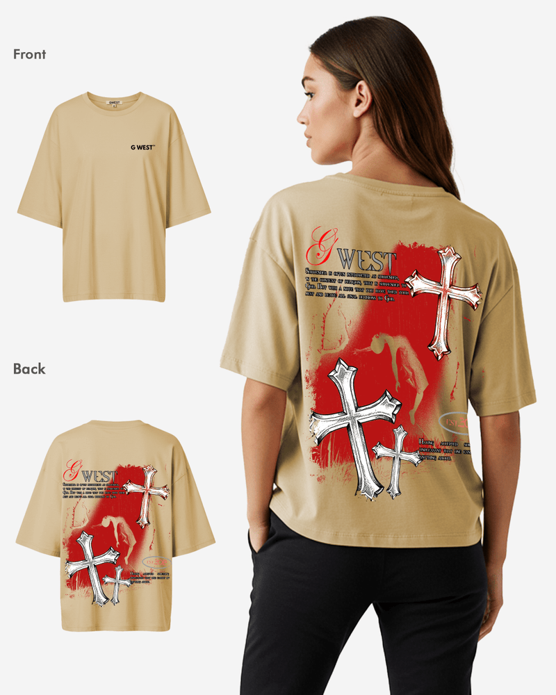 G West Oversized Ascending Soul Life Style Tee Style -WOMEN