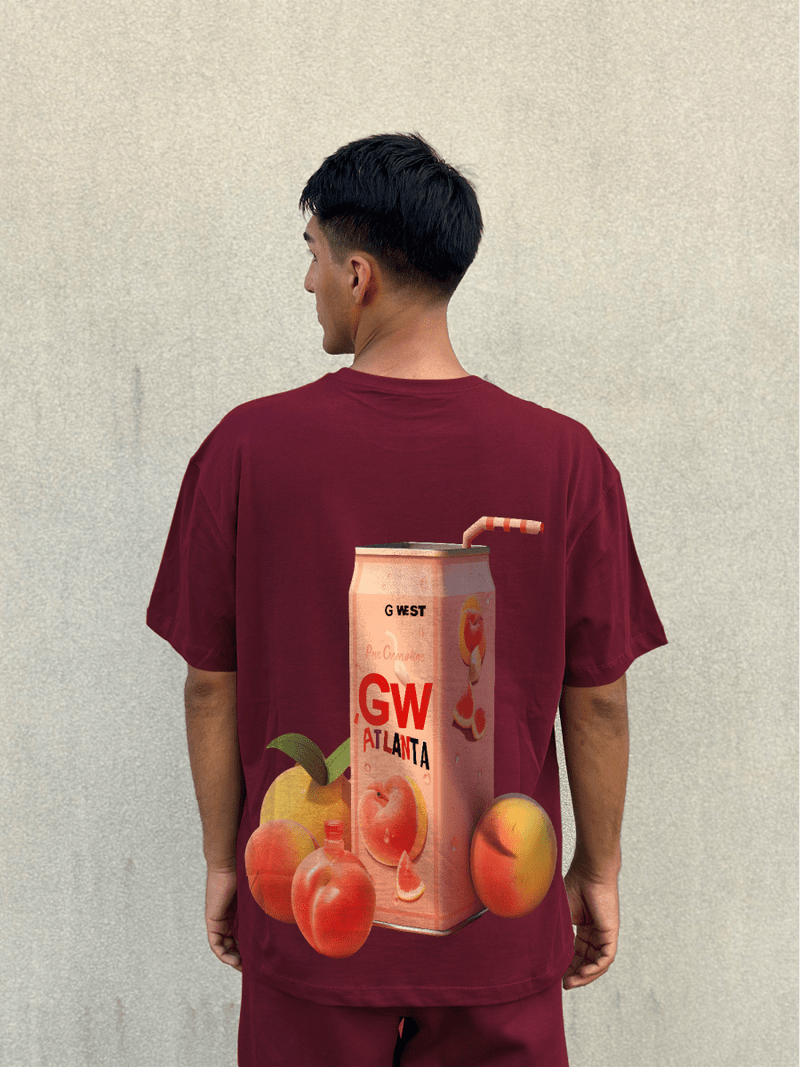 G West Oversize Atlanta Peach Tee