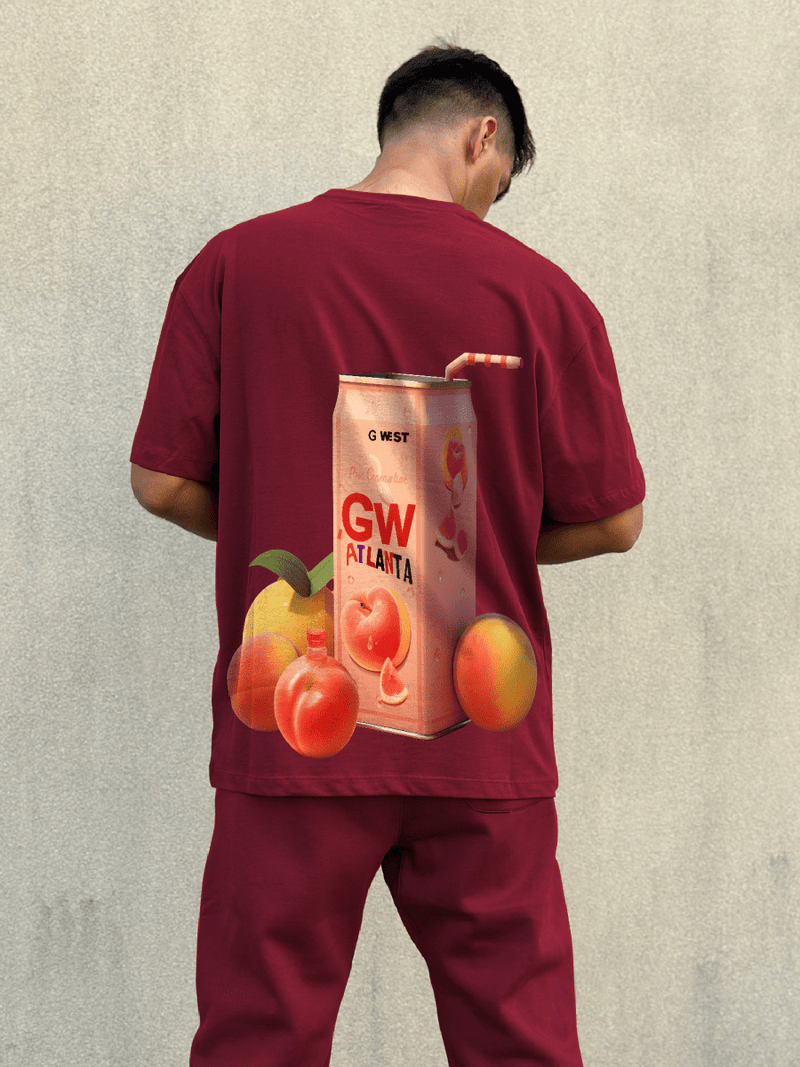 G West Oversize Atlanta Peach Tee