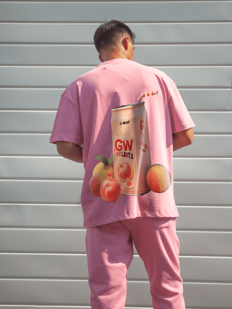 G West Oversize Atlanta Peach Tee