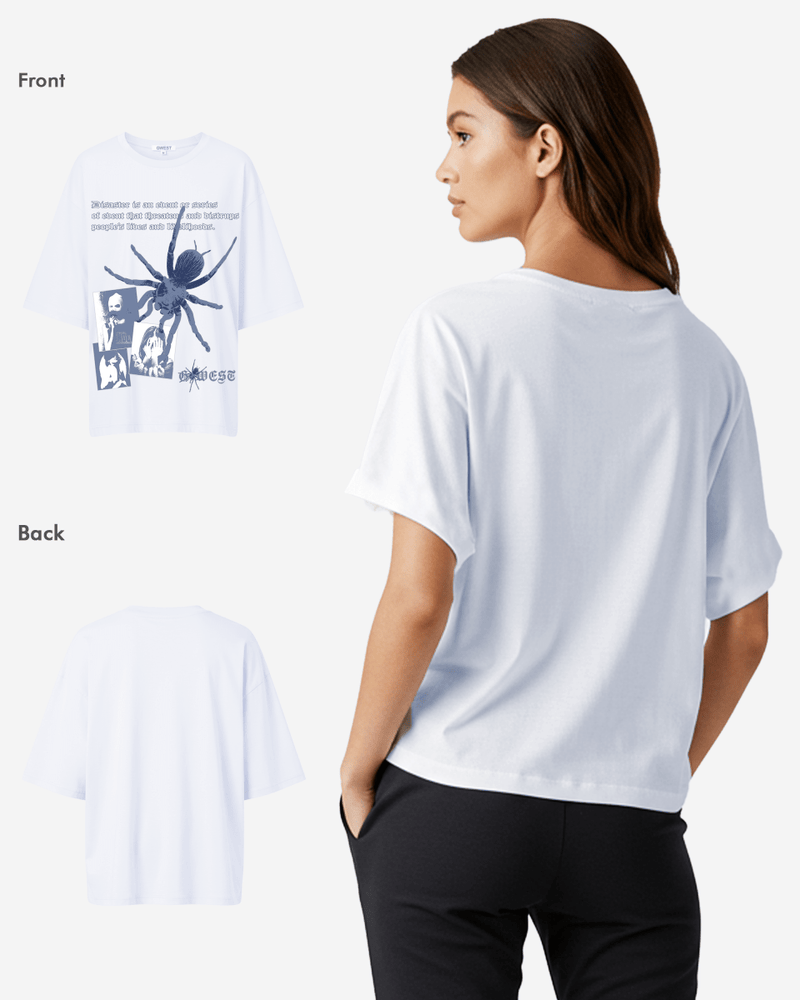 G West Oversized Big Spider Life Style Tee - WOMEN