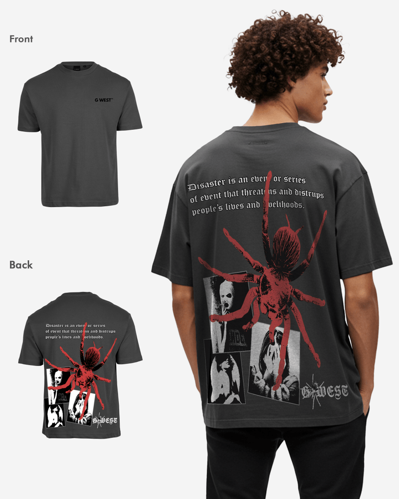 G West Oversized Big Spider Mens T-Shirt