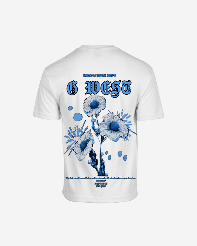 G West Oversized Blue Garden Tee