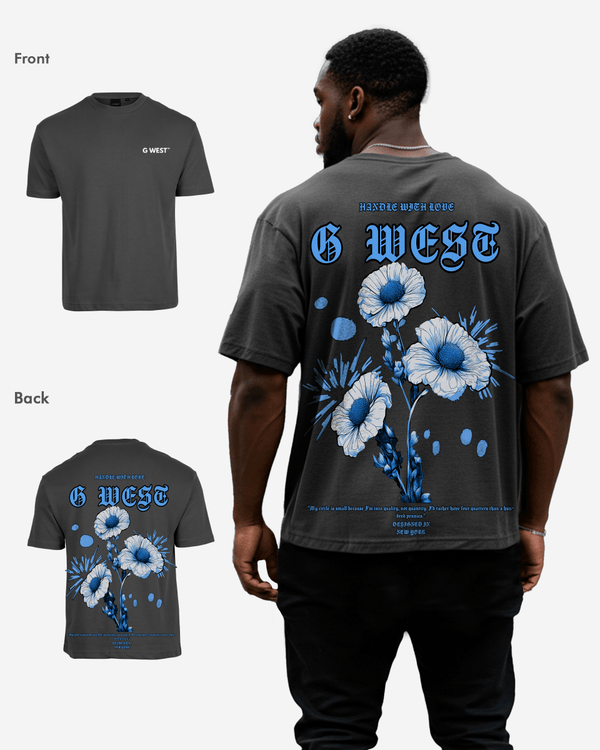 G West Oversized Blue Garden Tee