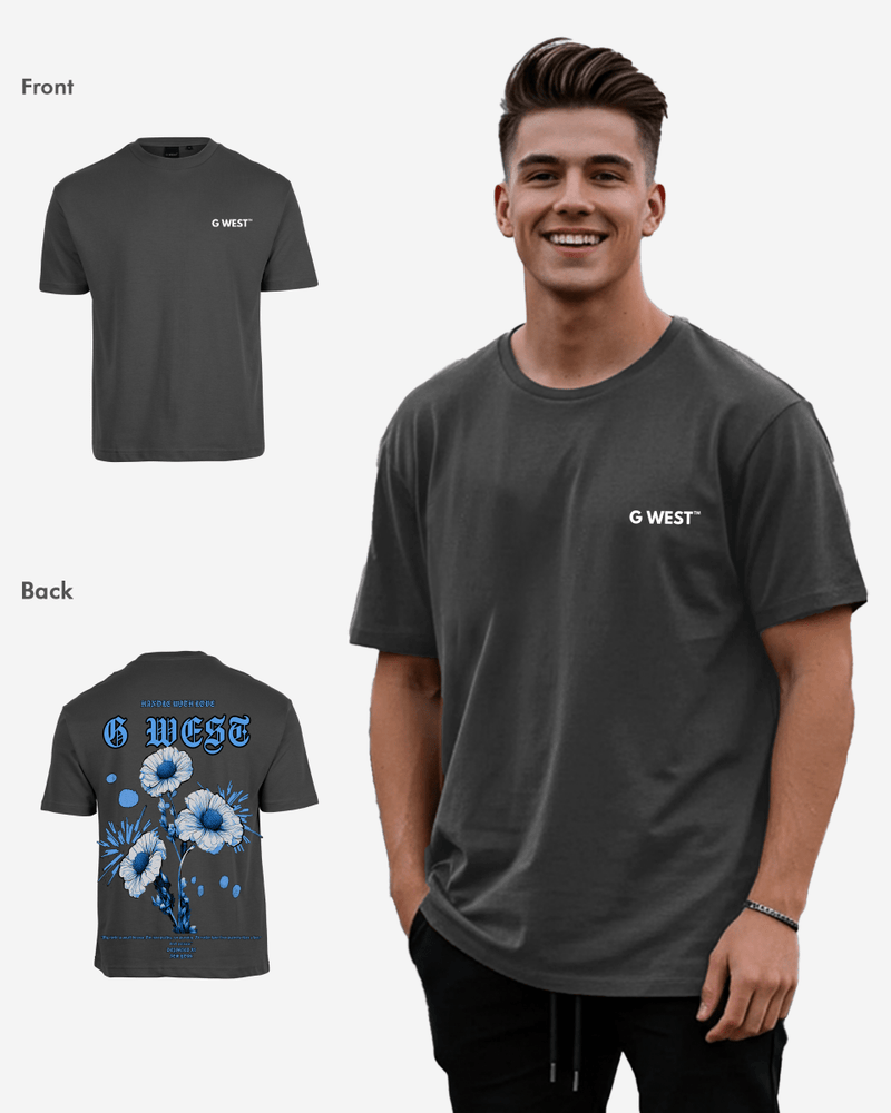 G West Oversized Blue Garden Tee