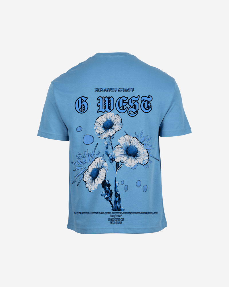 G West Oversized Blue Garden Tee