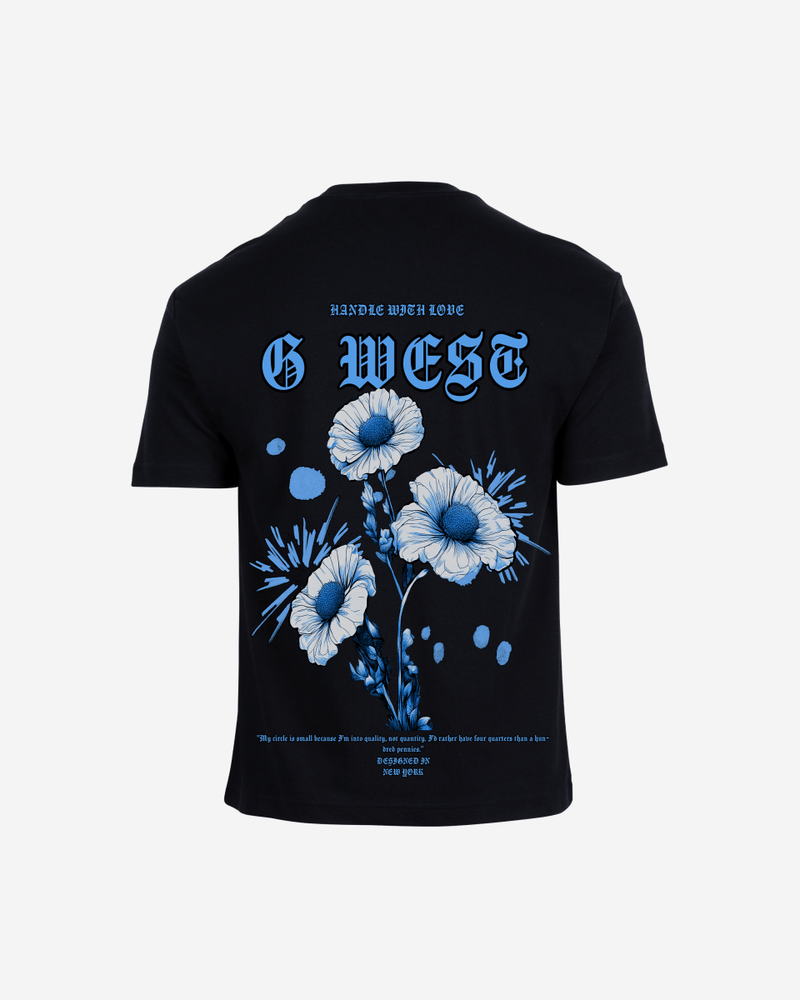 G West Oversized Blue Garden Tee