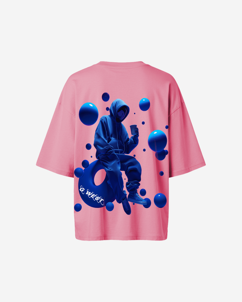 G West Oversized Blue Man Tee - WOMEN