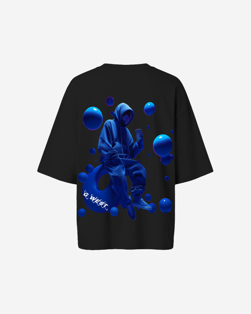 G West Oversized Blue Man Tee - WOMEN