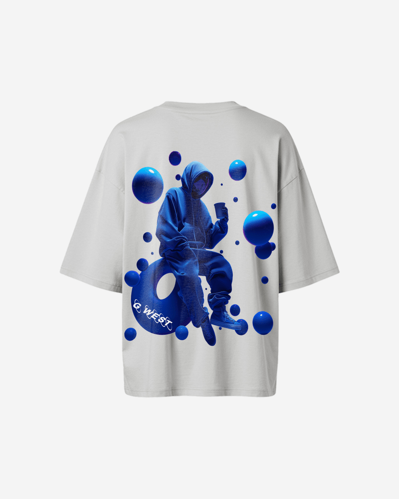 G West Oversized Blue Man Tee - WOMEN