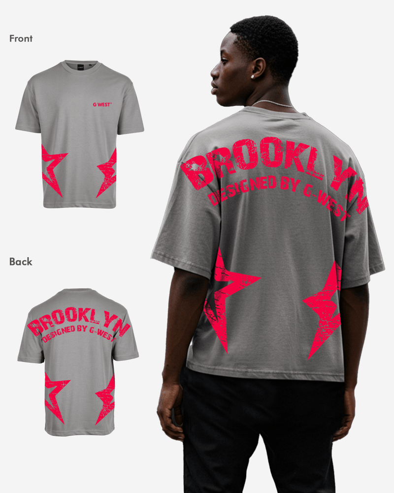 G West Oversized Brooklyn Arch Logo Tee