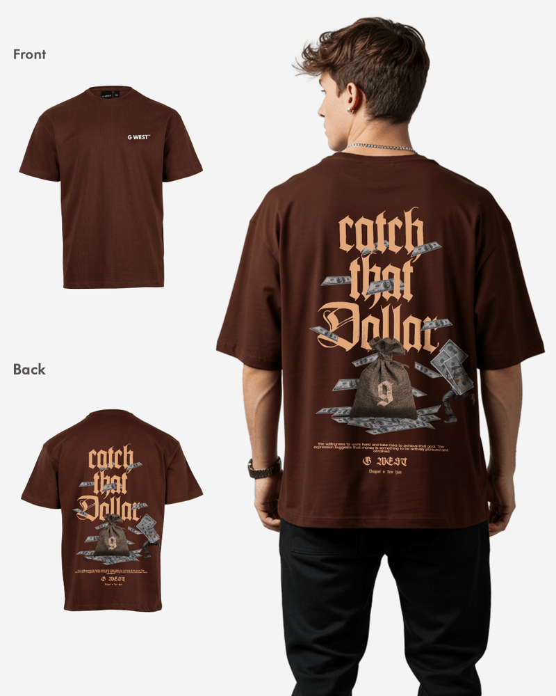 G West Oversized Catch That Dollar Life Stlye Tee Mens Style