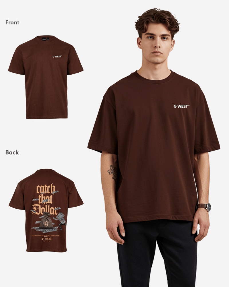 G West Oversized Catch That Dollar Life Stlye Tee Mens Style