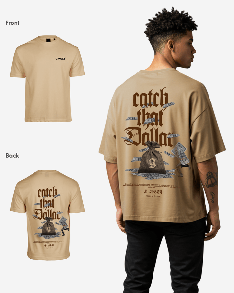G West Oversized Catch That Dollar Life Stlye Tee Mens Style