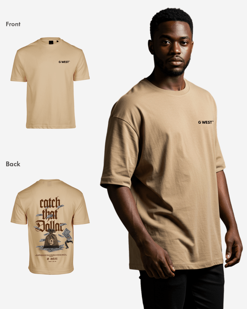 G West Oversized Catch That Dollar Life Stlye Tee Mens Style