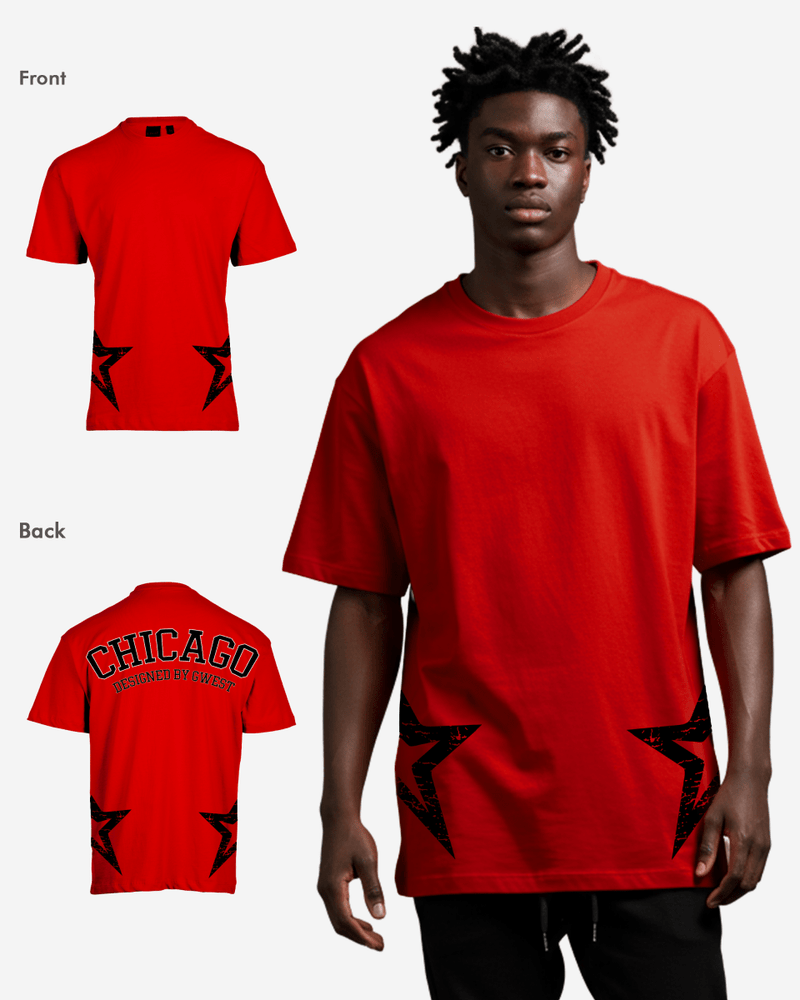 G West Oversized Chicago Arch Logo Tee