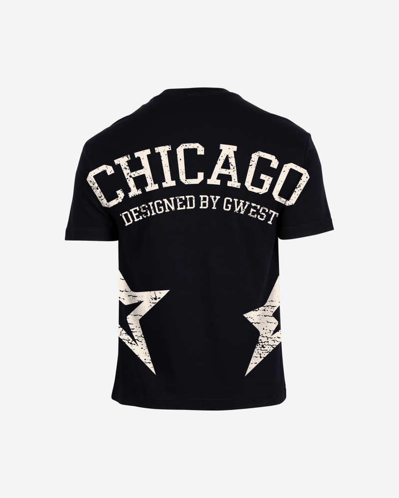G West Oversized Chicago Arch Logo Tee