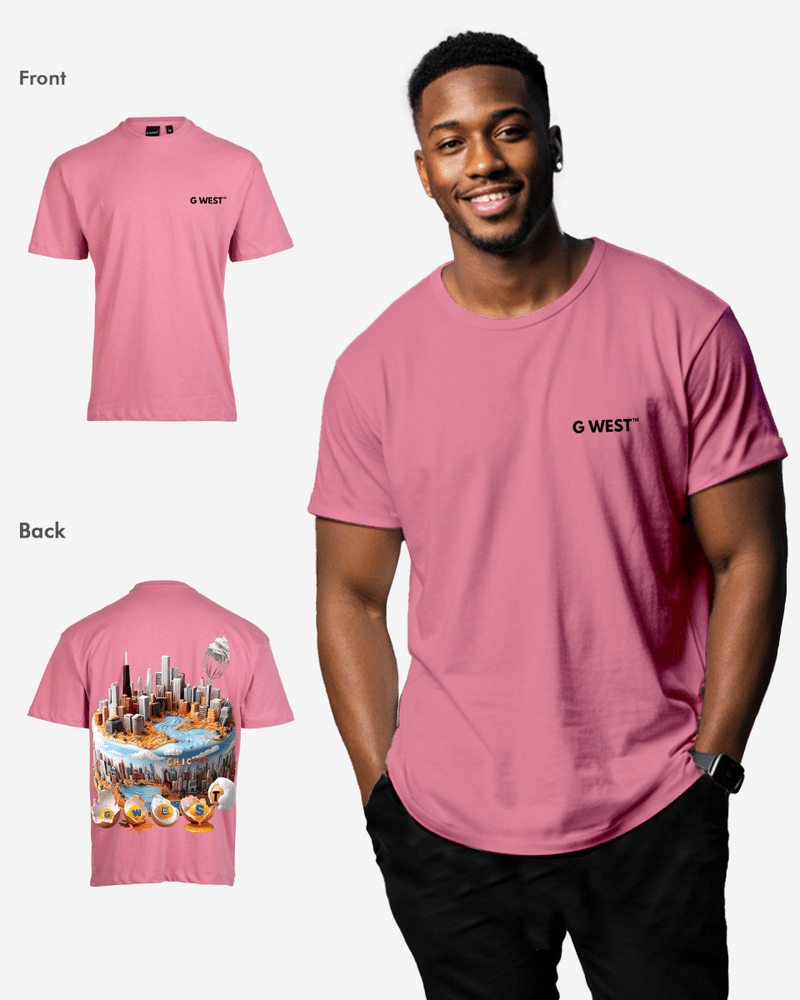 G WEST OVERSIZED CHICAGO CAKE TEE