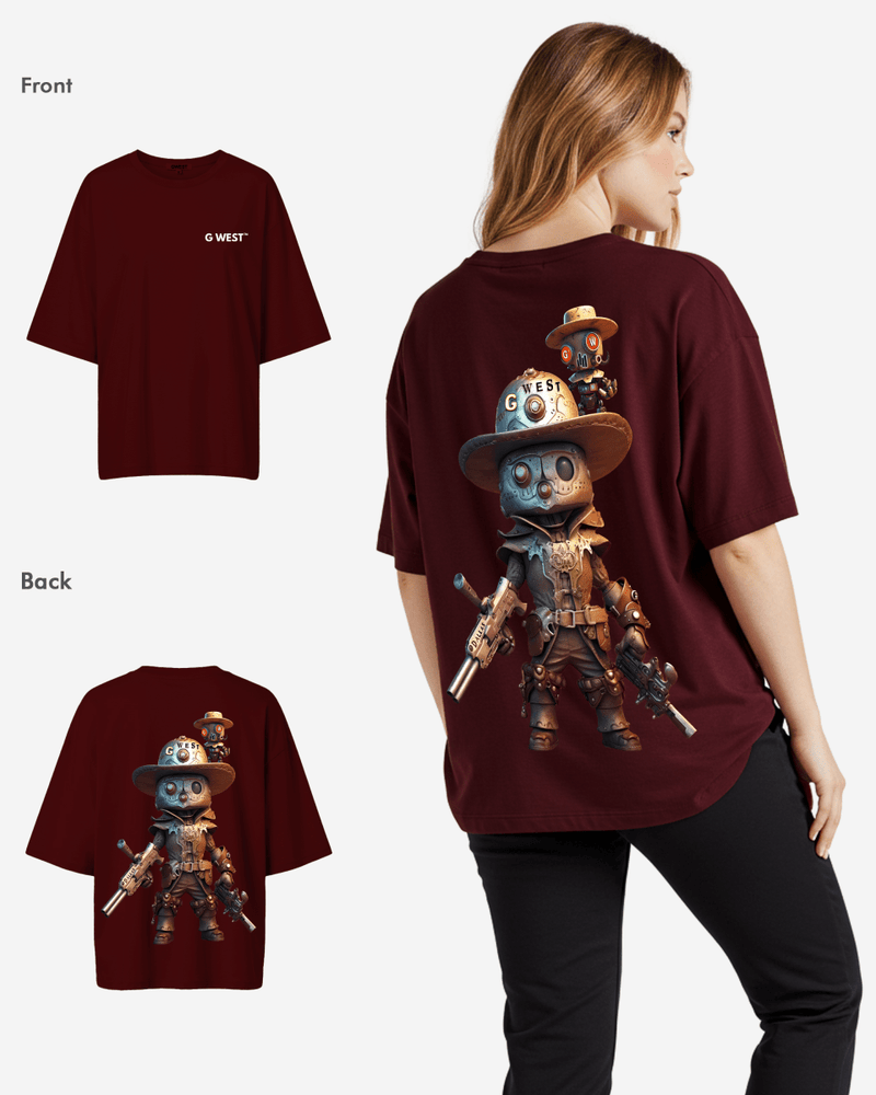 G WEST OVERSIZED DALLAS COWBOY T-SHIRT  - WOMEN