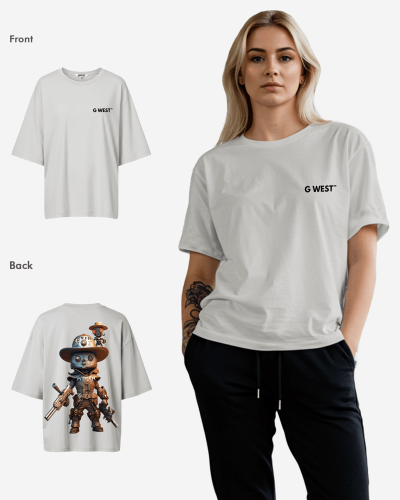 G WEST OVERSIZED DALLAS COWBOY T-SHIRT  - WOMEN