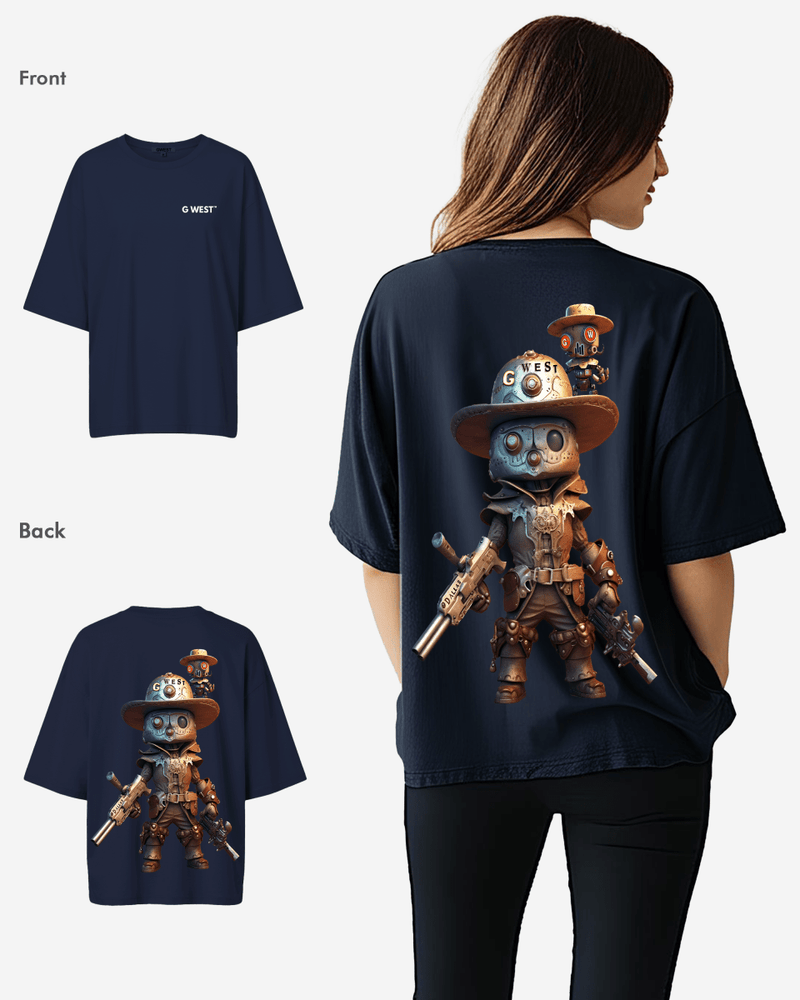 G WEST OVERSIZED DALLAS COWBOY T-SHIRT  - WOMEN