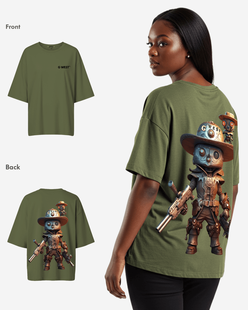 G WEST OVERSIZED DALLAS COWBOY T-SHIRT  - WOMEN