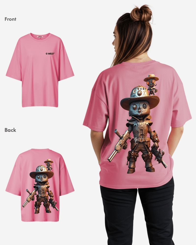 G WEST OVERSIZED DALLAS COWBOY T-SHIRT  - WOMEN