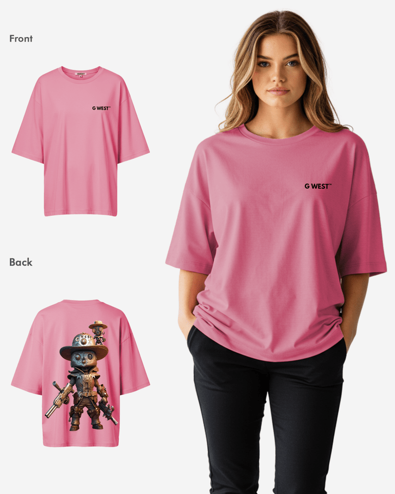 G WEST OVERSIZED DALLAS COWBOY T-SHIRT  - WOMEN