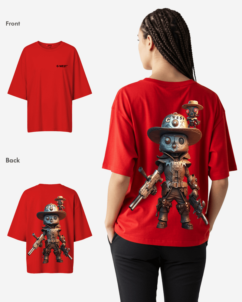 G WEST OVERSIZED DALLAS COWBOY T-SHIRT  - WOMEN