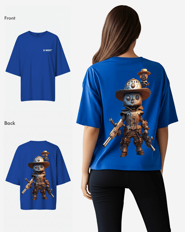 G WEST OVERSIZED DALLAS COWBOY T-SHIRT  - WOMEN