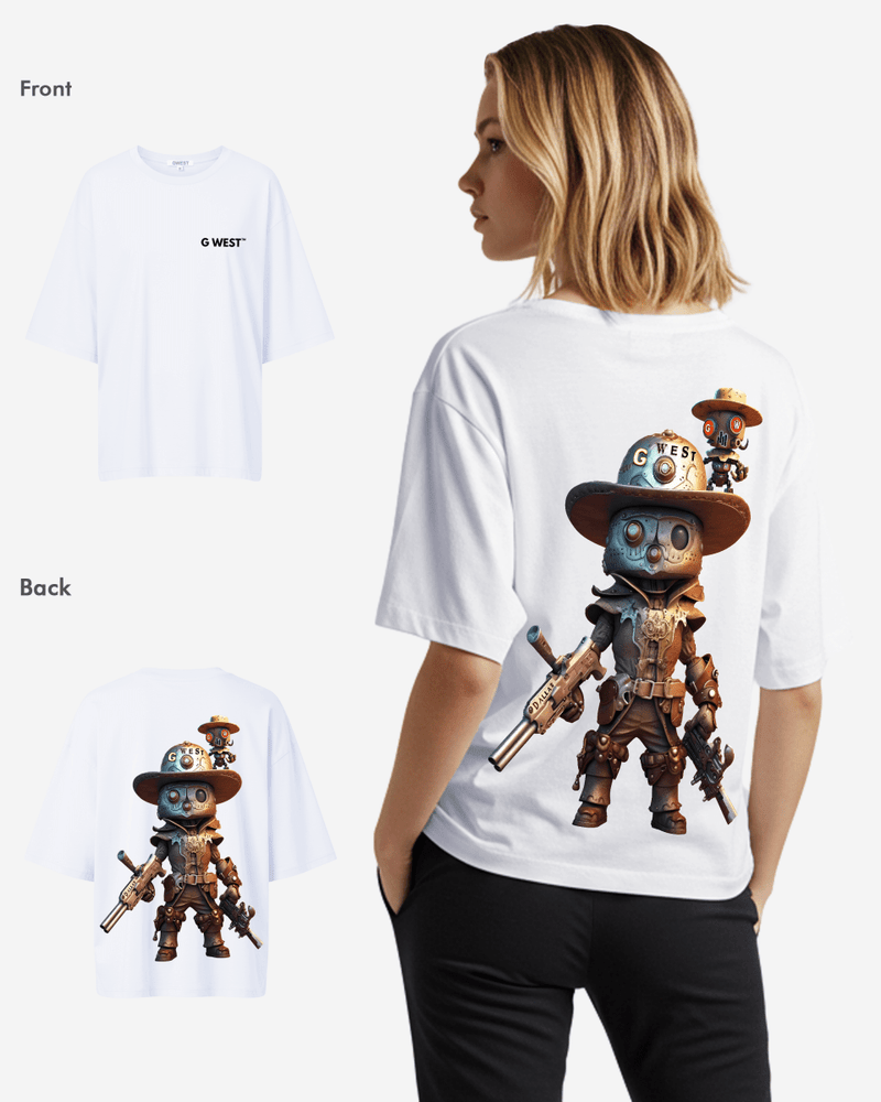 G WEST OVERSIZED DALLAS COWBOY T-SHIRT  - WOMEN