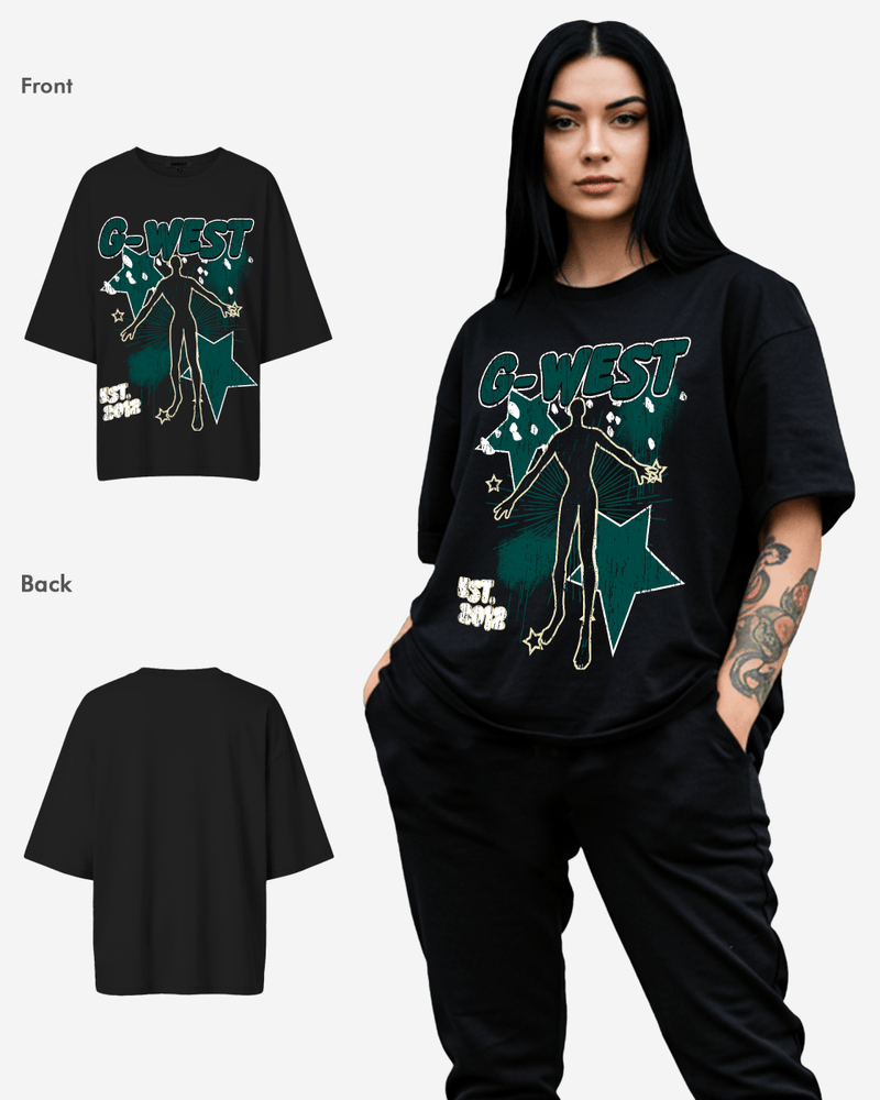 G West Oversized Dazzling Dynamo T Shirt - WOMEN