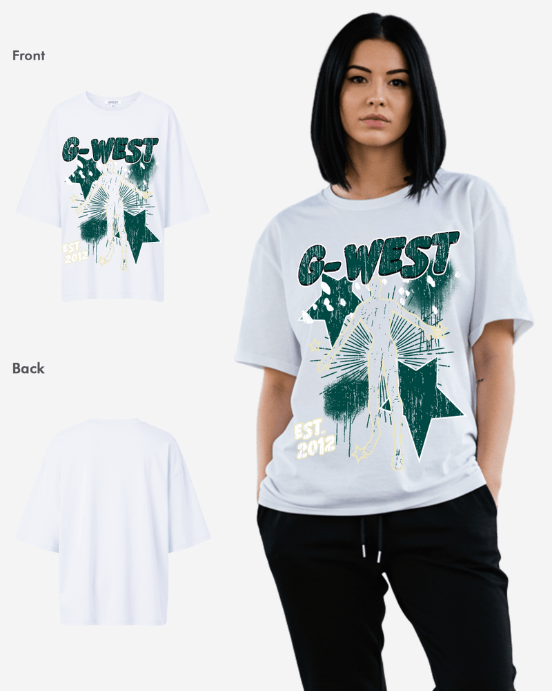 G West Oversized Dazzling Dynamo T Shirt - WOMEN