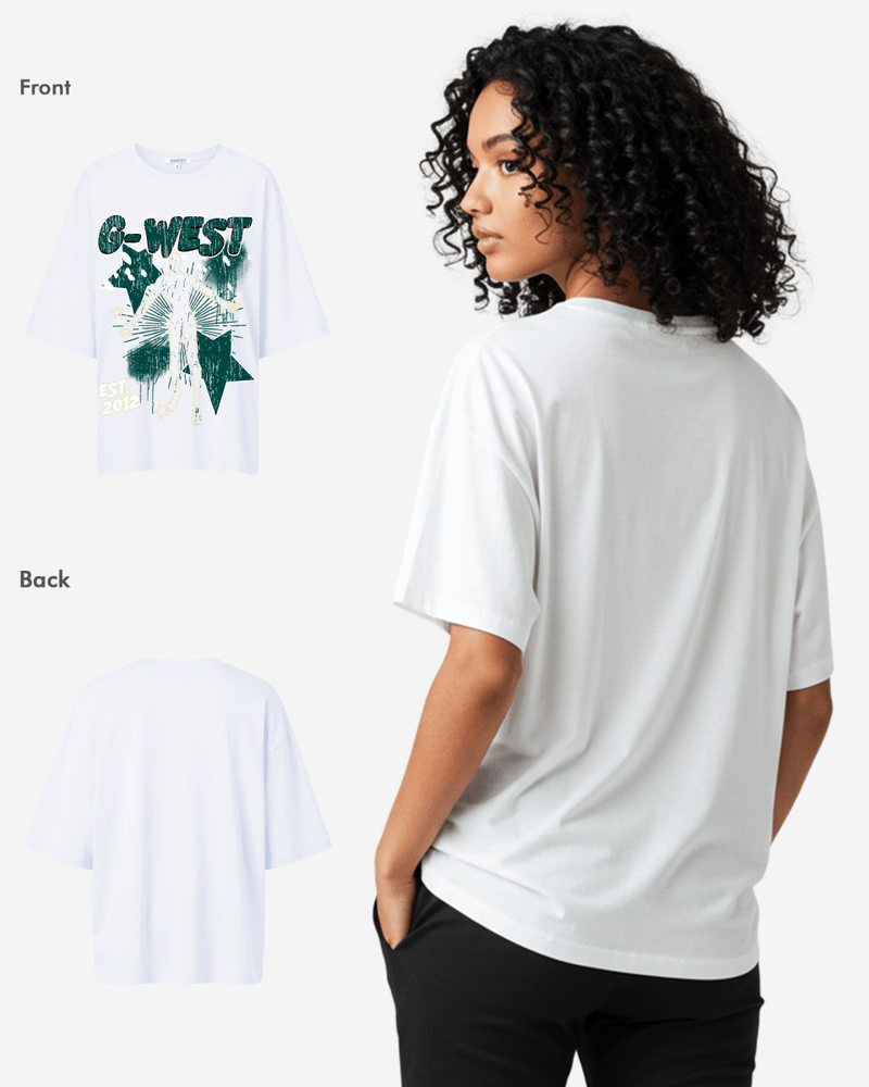 G West Oversized Dazzling Dynamo T Shirt - WOMEN