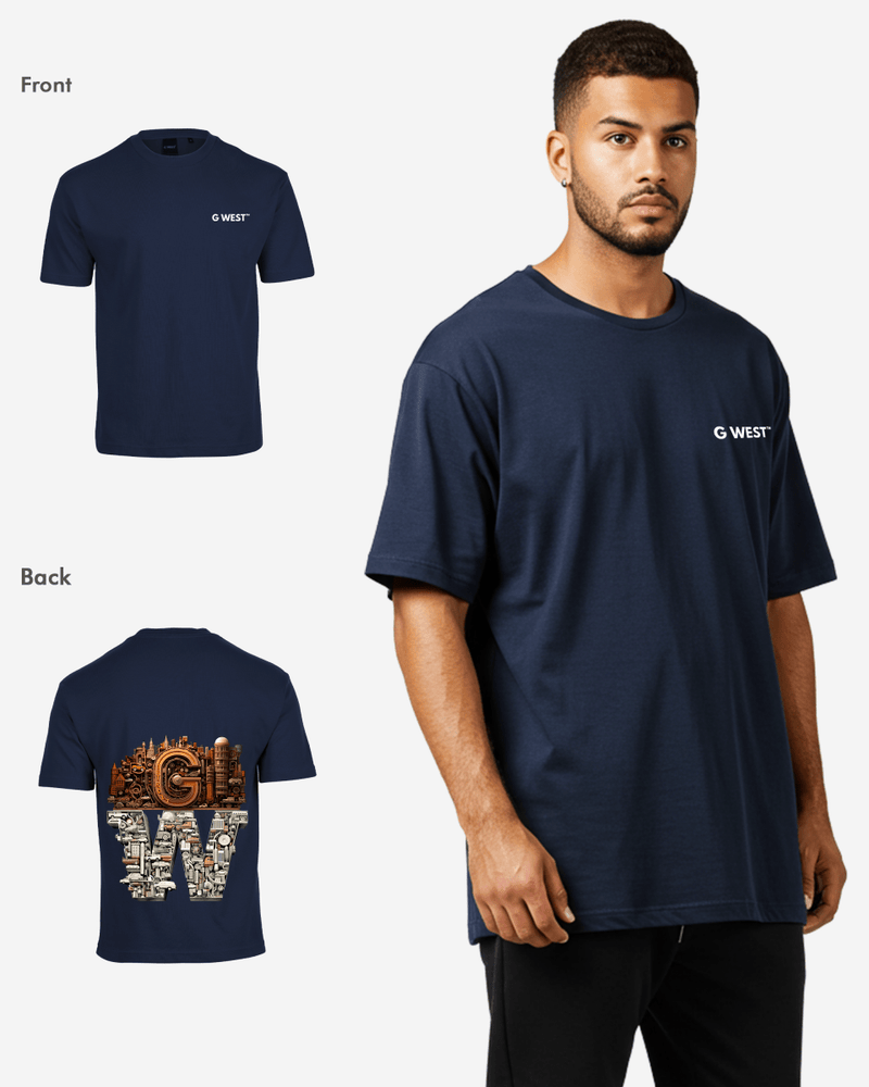 G WEST OVERSIZED DETROIT MOTORCITY T-SHIRT