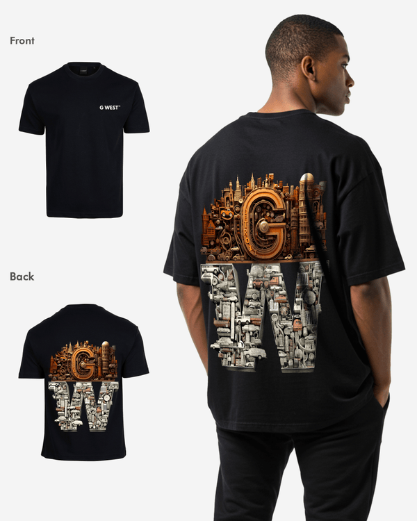 G WEST OVERSIZED DETROIT MOTORCITY T-SHIRT