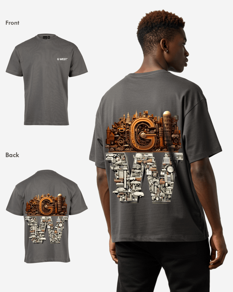 G WEST OVERSIZED DETROIT MOTORCITY T-SHIRT