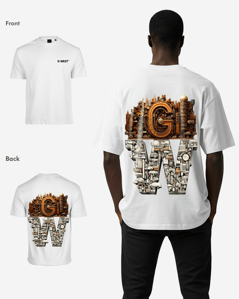 G WEST OVERSIZED DETROIT MOTORCITY T-SHIRT