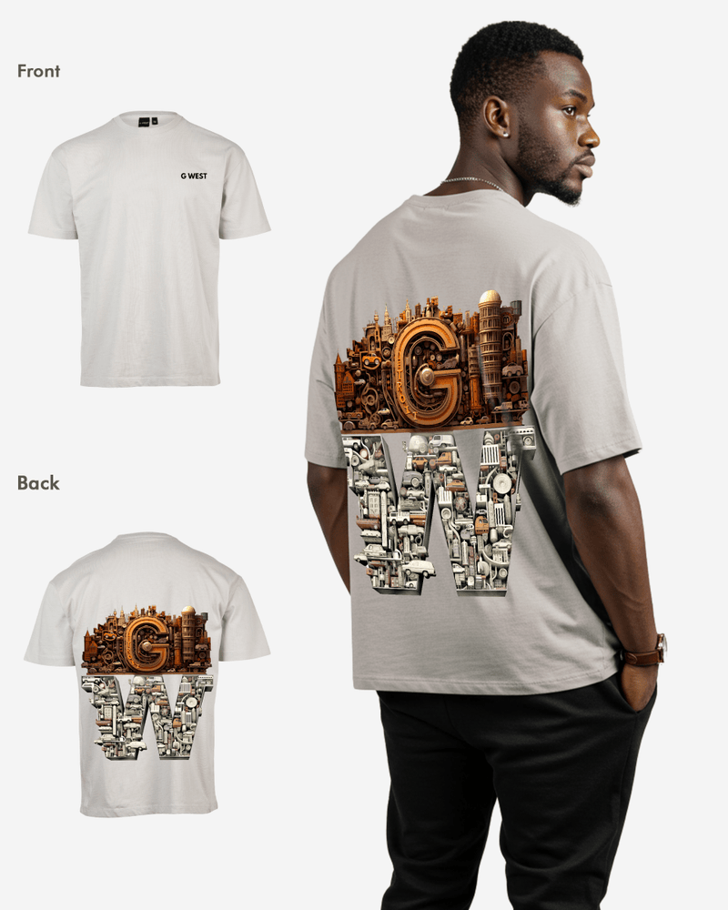 G WEST OVERSIZED DETROIT MOTORCITY T-SHIRT