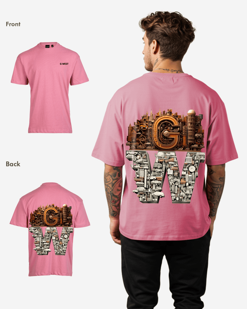 G WEST OVERSIZED DETROIT MOTORCITY T-SHIRT